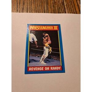 Vintage 1987 Topps WWF WrestleMania III 50 Revenge Randy Macho Man Trading Card